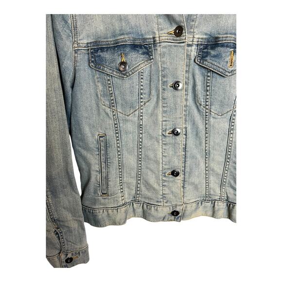 Daily Ritual XS Women’s Jean Jacket Denim Blue Cotton Casual Comfy - Picture 4 of 6